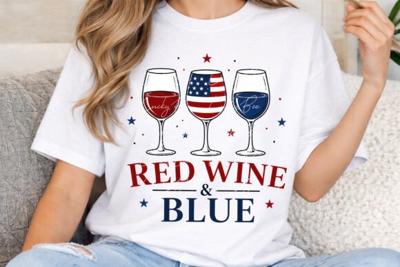 Download Red Wine &amp; Blue PNG, Wine Lover 4th July - Premium Resources