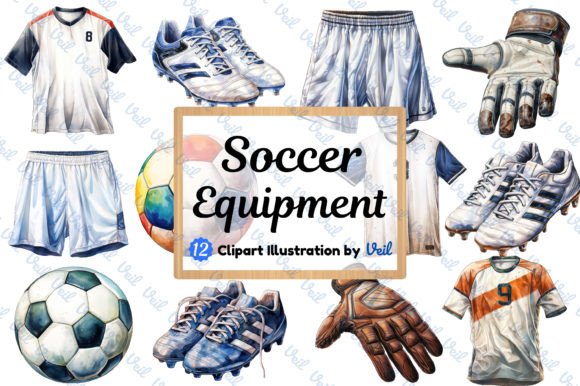 Download Soccer Equipment Clipart Bundle - Premium Resources