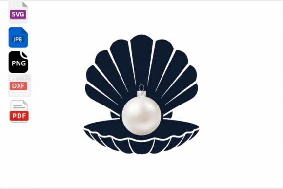 Download Pearl in Shell SVG Clipart - Shell Collection