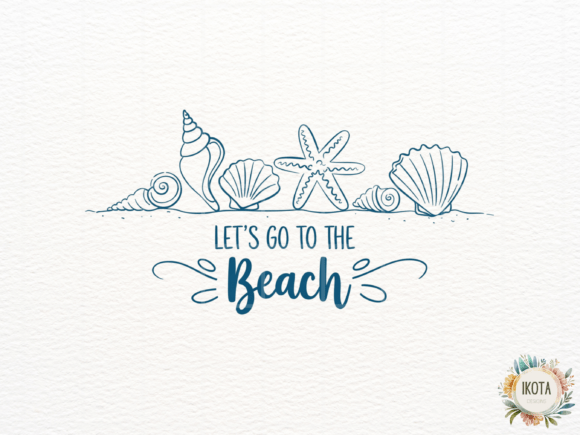 Download Blue Shell and Starfish Line Art - Shell Collection