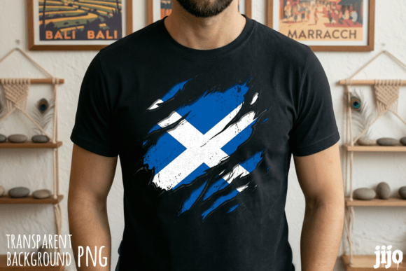 Download Scotland Flag Ripped Blue PNG - Premium Resources
