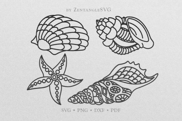 Download Seashell SVG, Mandala Shell SVG Bundle - Shell Collection