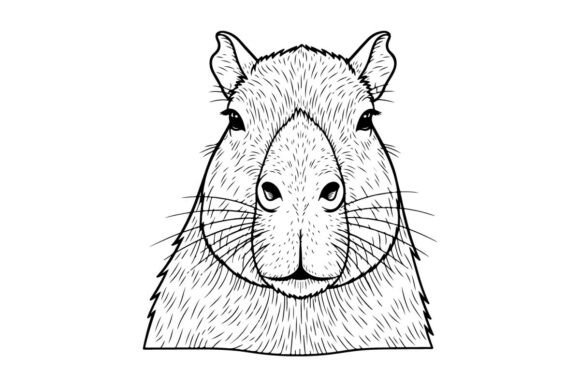 Download Line Art Animal Head Outline Sketch Colo - Outline Collection
